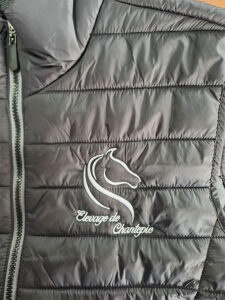 Broderie doudoune "Élevage Chantepie"