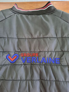 Broderie doudoune Groupe Verlaine