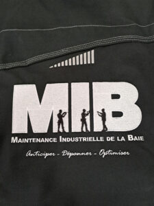 Broderie vêtement de travail MIB
