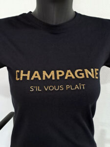 Flocage t-shirt Champagne